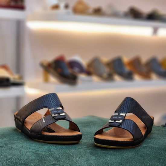 صورة حذاء تميمي جلد طبيعي مديل ت14